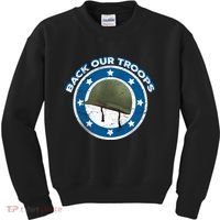 Back Our Troops Kids Sweatshirt thumb 0