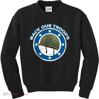 Back Our Troops Kids Sweatshirt