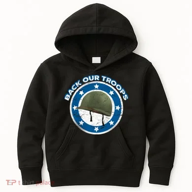Back Our Troops Kids Hoodie