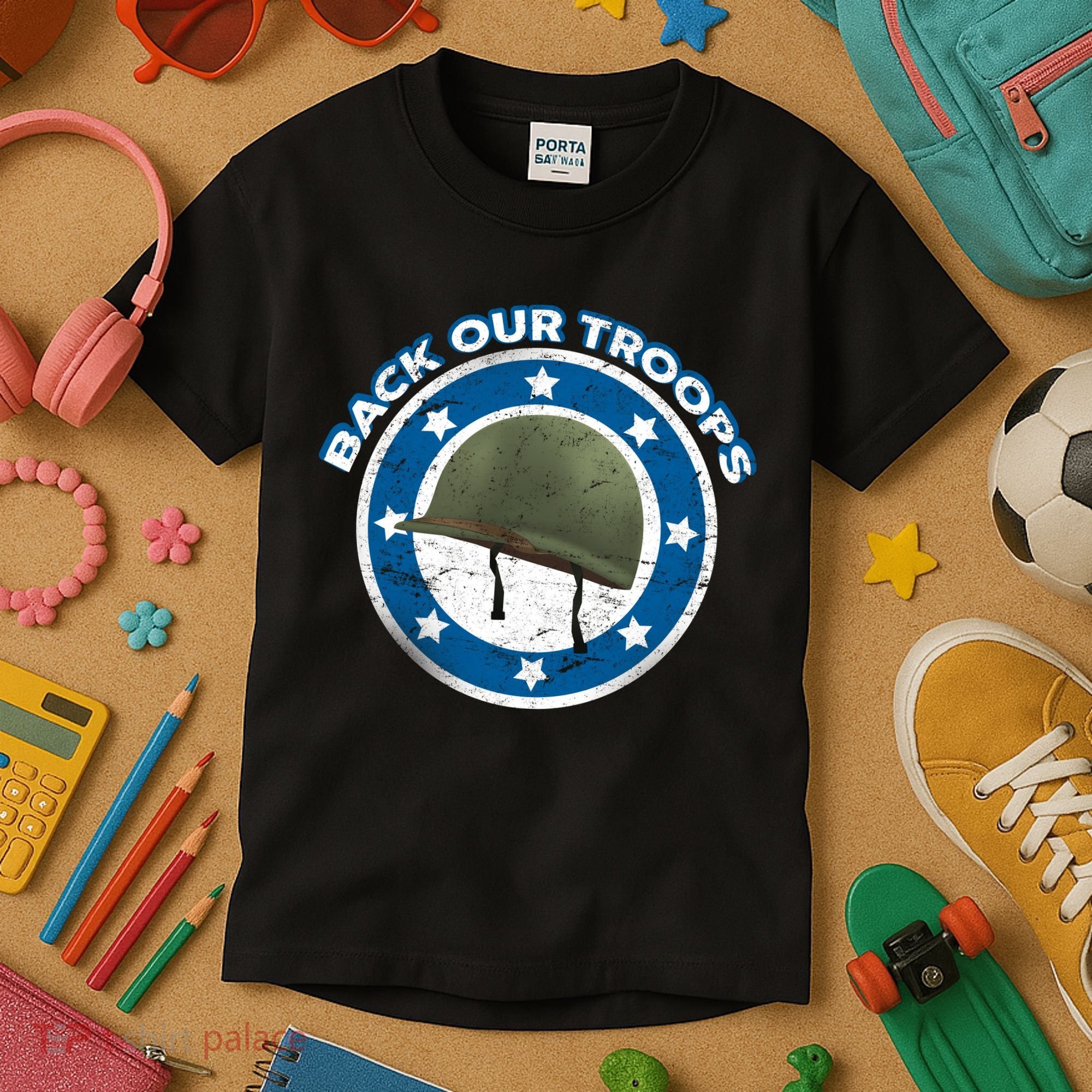 Back Our Troops Kids T-Shirt