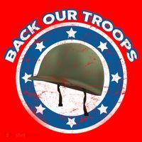 Back Our Troops Santa Hat thumb 1