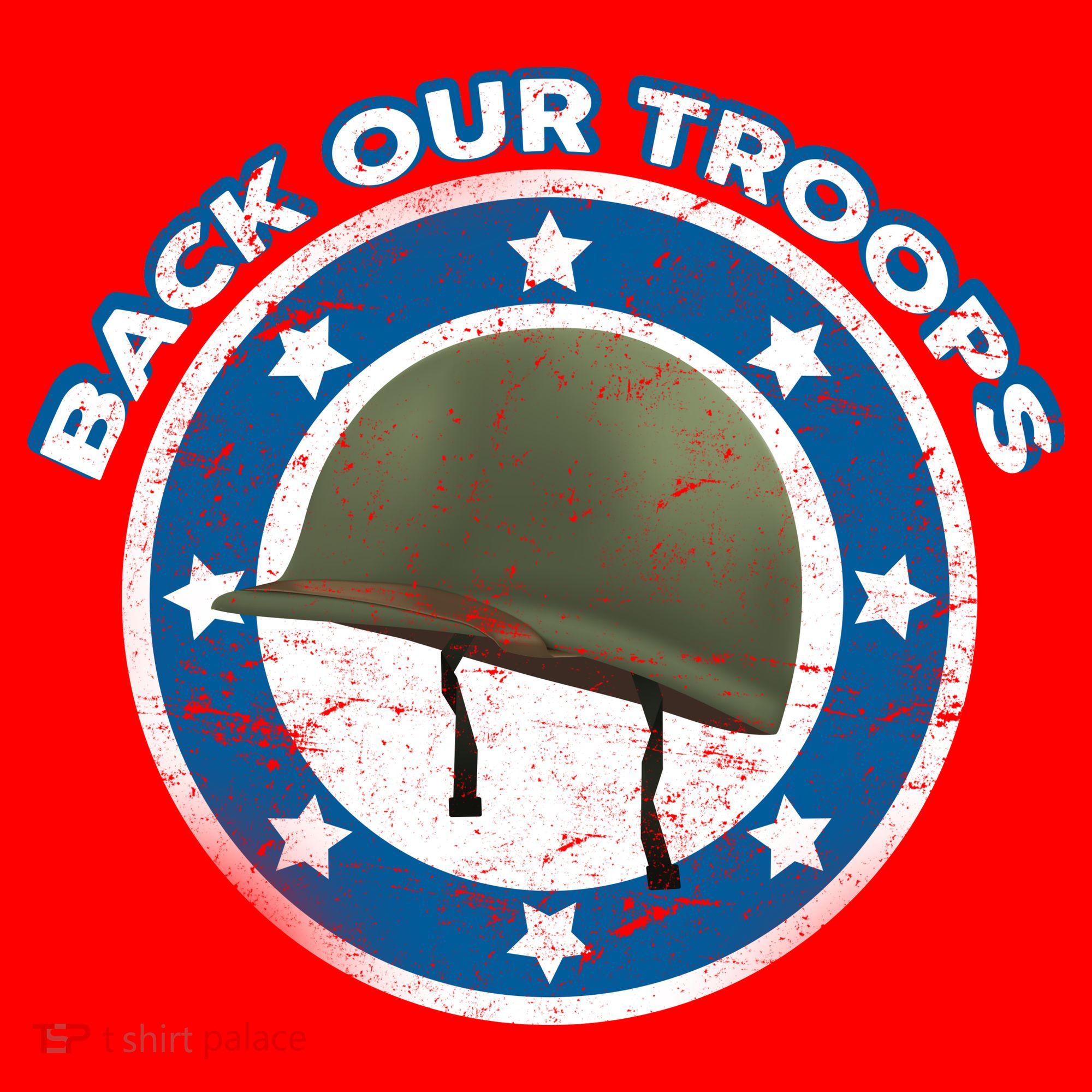 Back Our Troops Santa Hat