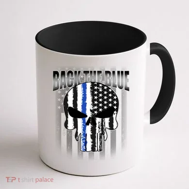Back The Blue Coffee Mug back