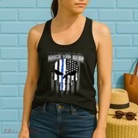 Back The Blue Women's Tank Top thumb 2