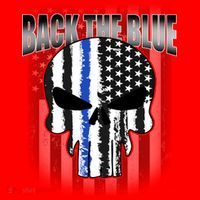 Back The Blue Santa Hat thumb 1