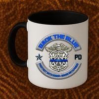 Back The Blue Police Protect And Serve Coffee Mug thumb 2