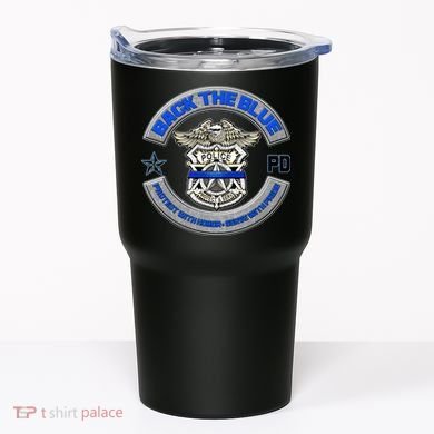 Back The Blue Police Protect And Serve Tumbler