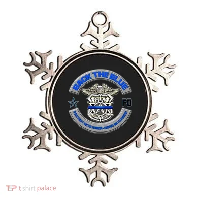 Back The Blue Police Protect And Serve Ornament