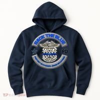 Back The Blue Police Protect And Serve Hoodie thumb 0