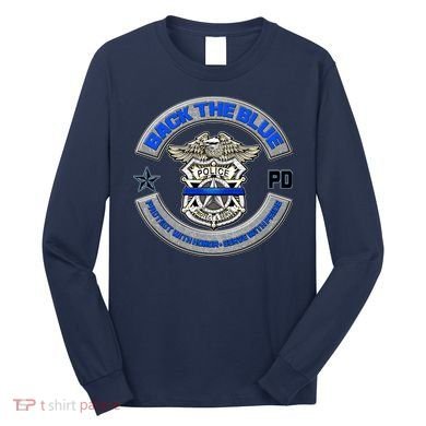Back The Blue Police Protect And Serve Long Sleeve Shirt
