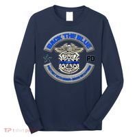 Back The Blue Police Protect And Serve Long Sleeve Shirt thumb 0