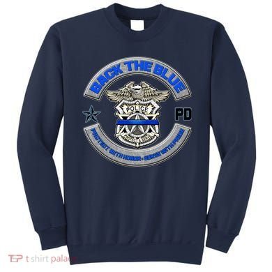 Back The Blue Police Protect And Serve Sweatshirt