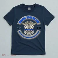Back The Blue Police Protect And Serve T-Shirt thumb 5