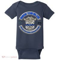 Back The Blue Police Protect And Serve Baby Bodysuit thumb 0