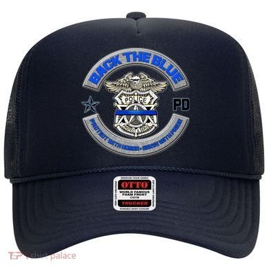 Back The Blue Police Protect And Serve Hat