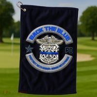 Back The Blue Police Protect And Serve Golf Towel thumb 1