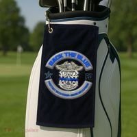 Back The Blue Police Protect And Serve Golf Towel thumb 2