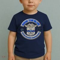 Back The Blue Police Protect And Serve Toddler T-Shirt thumb 2
