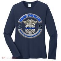 Back The Blue Police Protect And Serve Women's Long Sleeve Shirt thumb 0