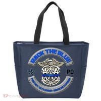 Back The Blue Police Protect And Serve Tote Bag thumb 0
