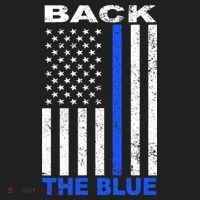 Back The Blue Support Our Police Women's Sweatshirt thumb 2
