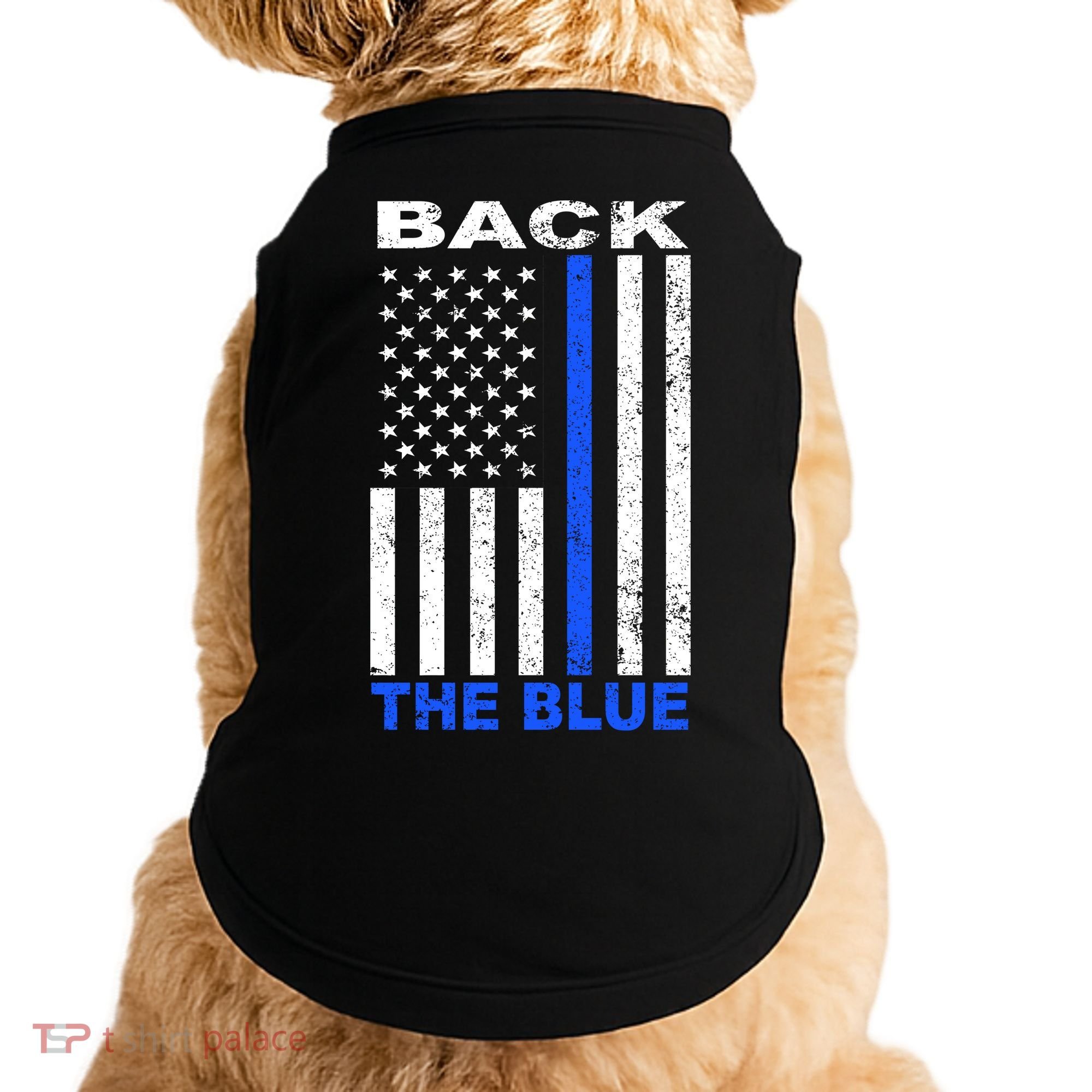 Back The Blue Support Our Police Doggie Tank