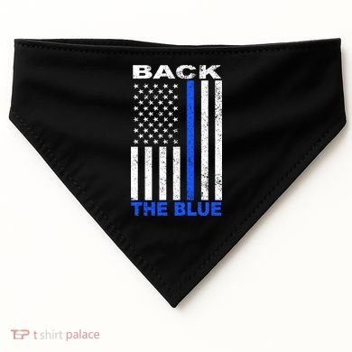 Back The Blue Support Our Police USA-Made Doggie Bandana