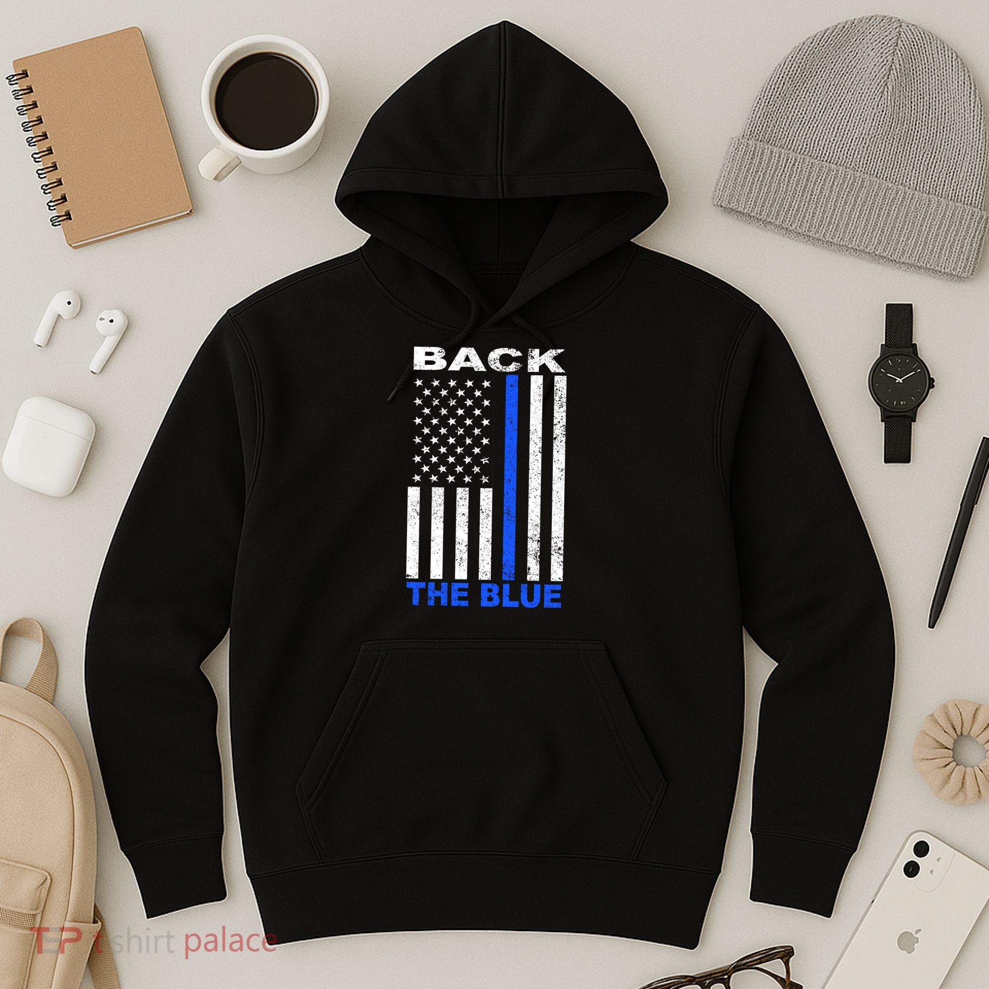 Back The Blue Support Our Police Hoodie