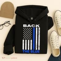 Back The Blue Support Our Police Hoodie thumb 4