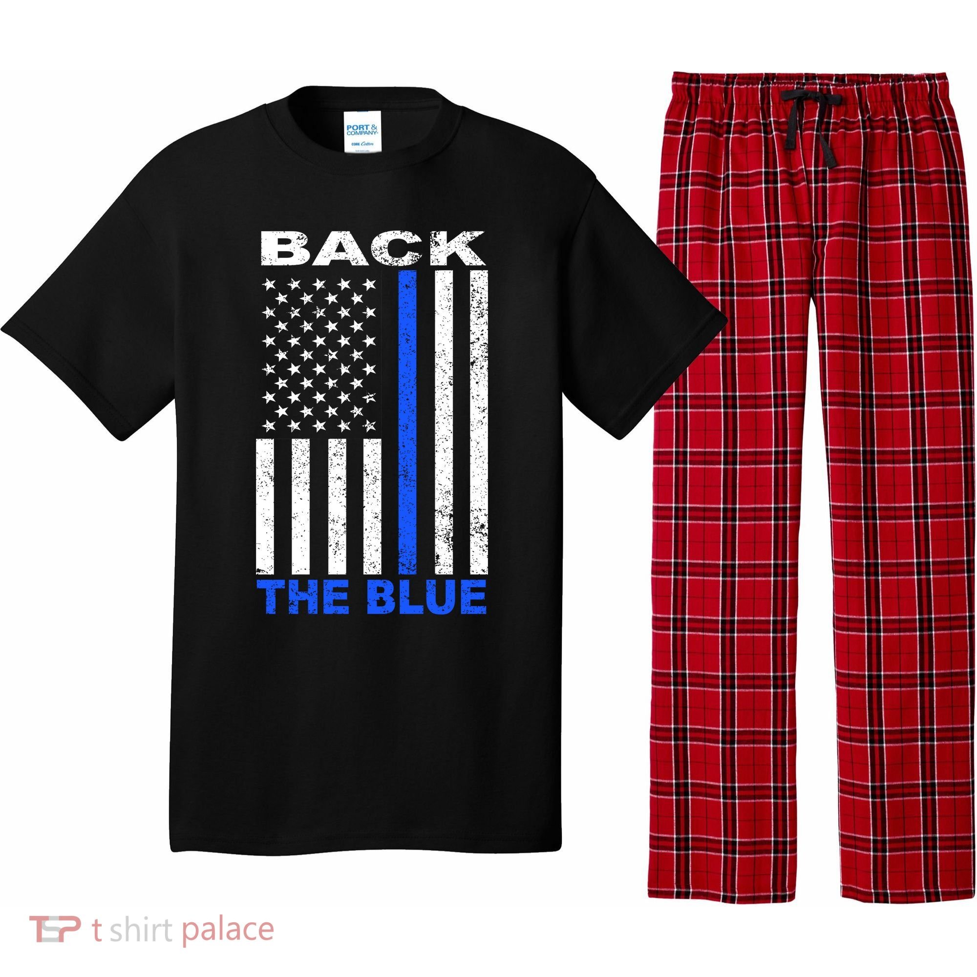Back The Blue Support Our Police Pajama Set
