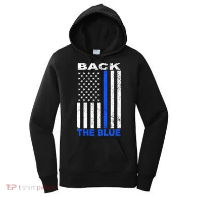 Back The Blue Support Our Police Women's Hoodie