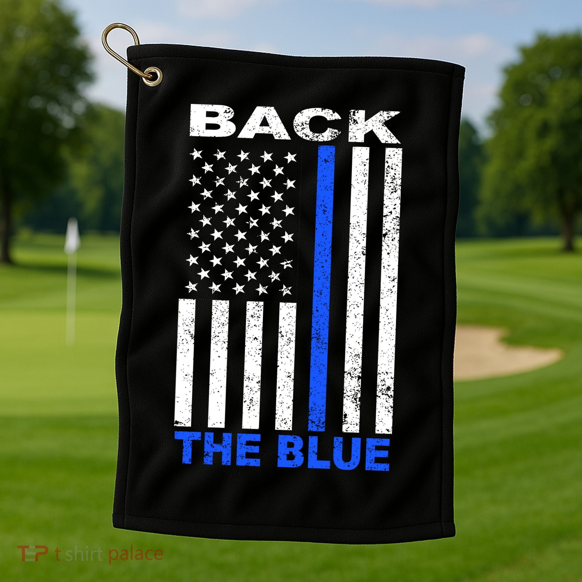 Back The Blue Support Our Police Golf Towel