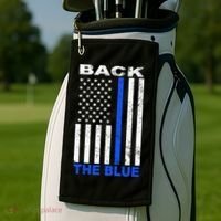 Back The Blue Support Our Police Golf Towel thumb 2