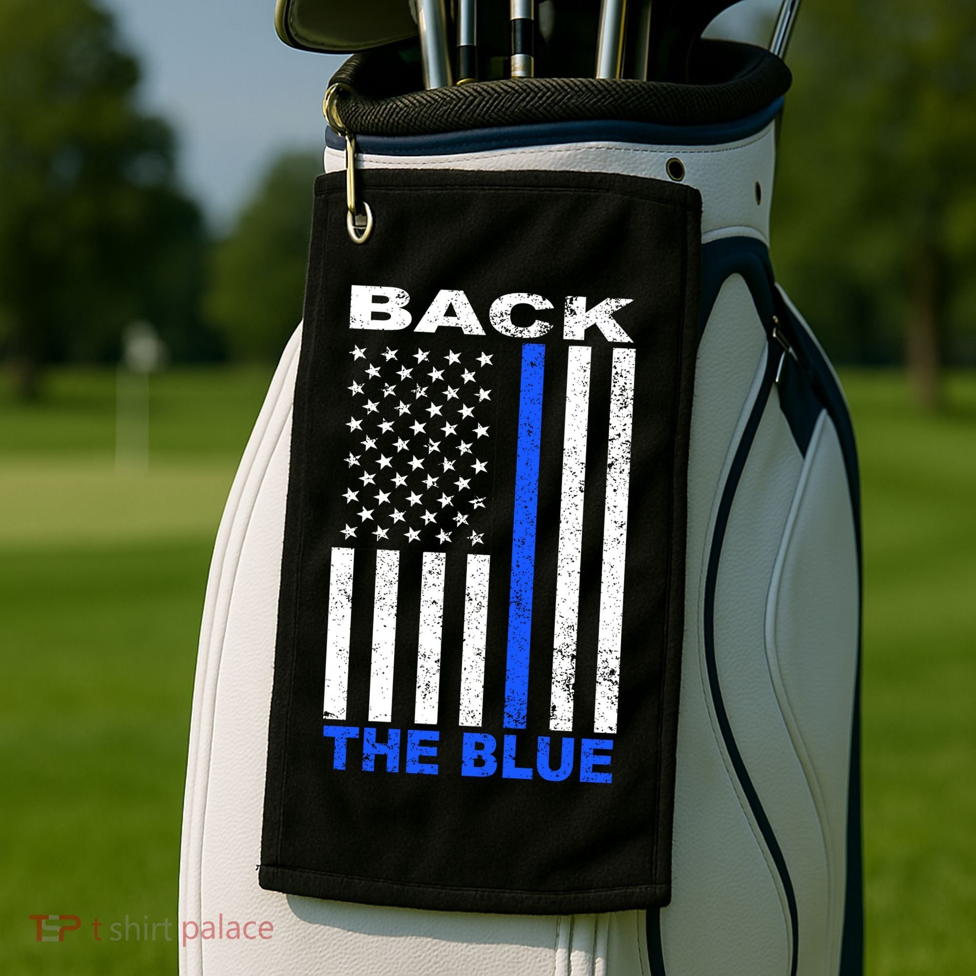 Back The Blue Support Our Police Golf Towel