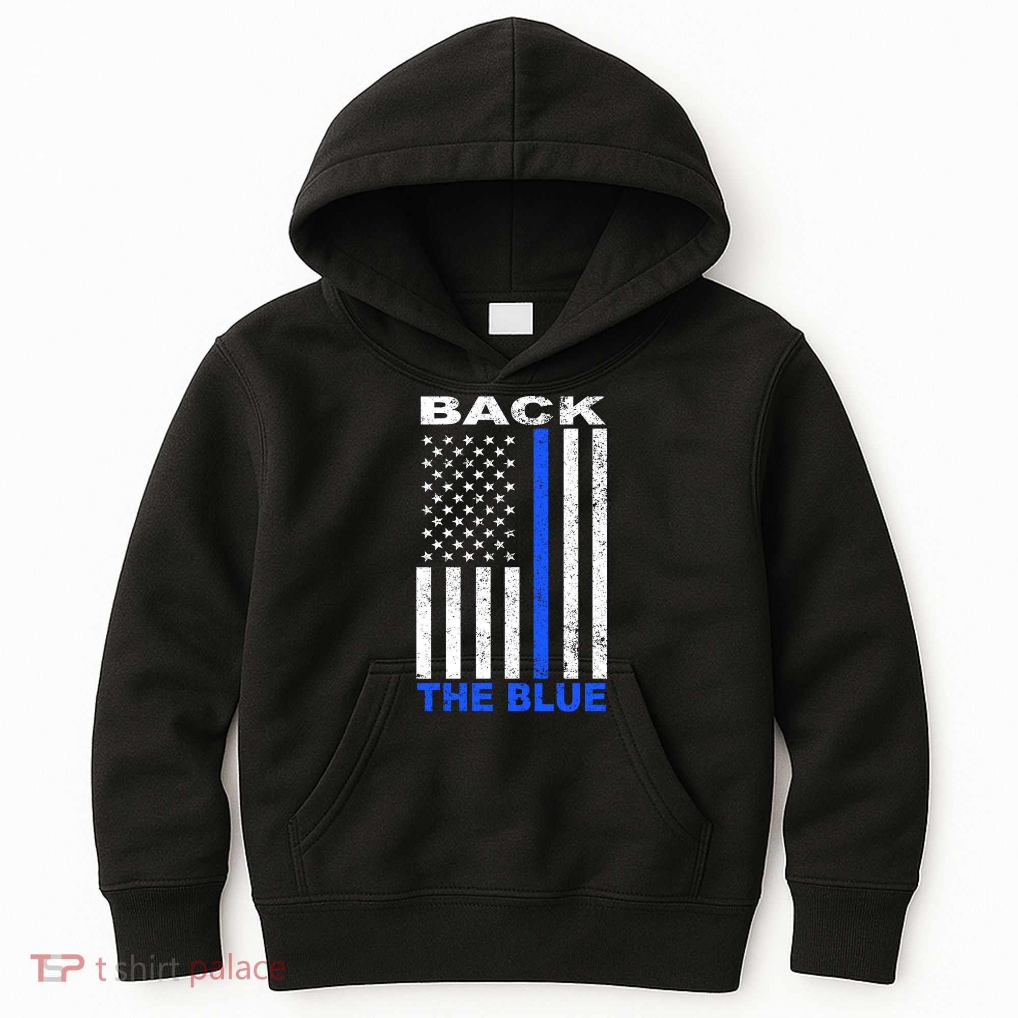 Back The Blue Support Our Police Kids Hoodie