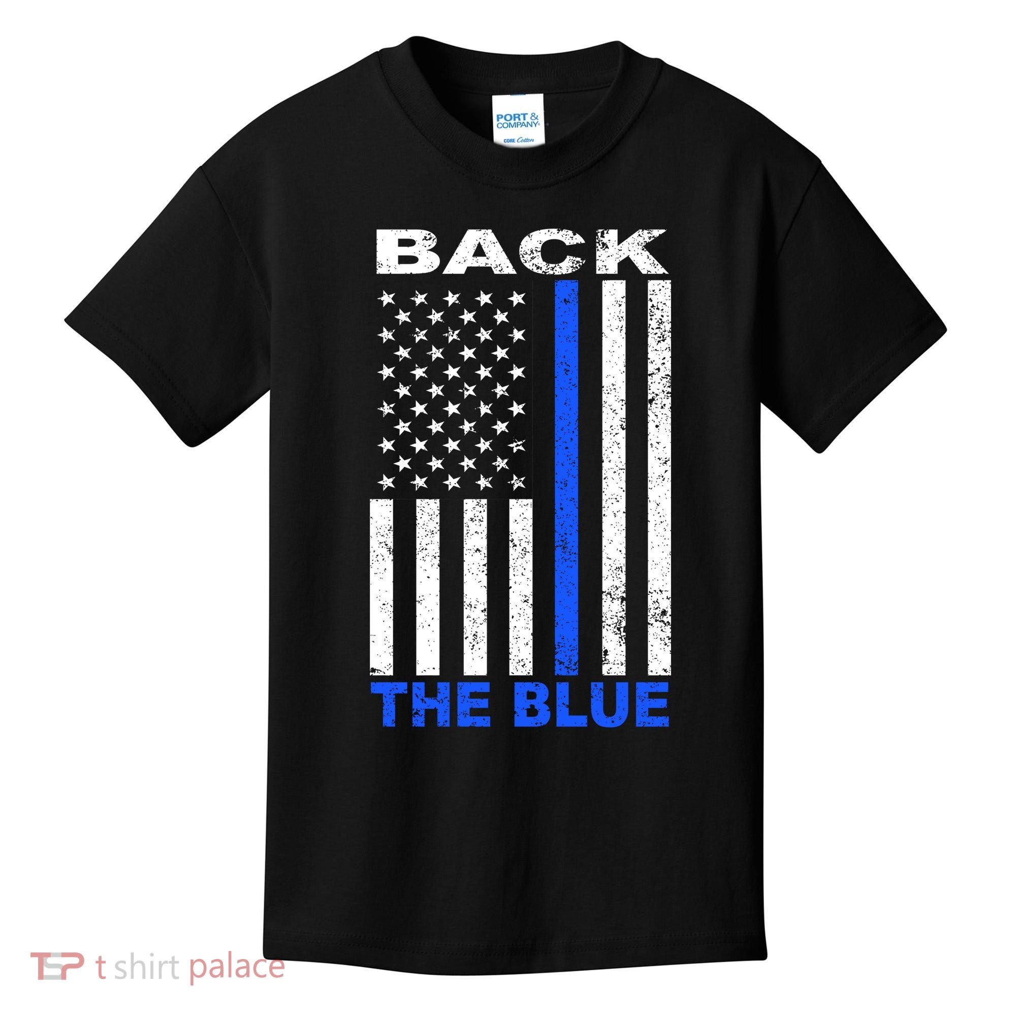 Back The Blue Support Our Police Kids T-Shirt