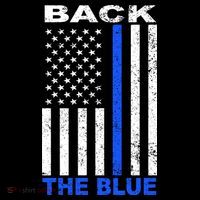 Back The Blue Support Our Police Kids T-Shirt thumb 4