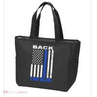 Back The Blue Support Our Police Tote Bag thumb 3