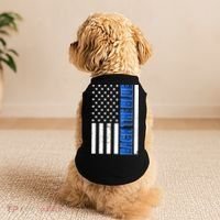 Back The Blue Thin Blue Line US Flag Doggie Tank thumb 2