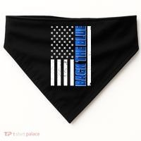 Back The Blue Thin Blue Line US Flag USA-Made Doggie Bandana thumb 0