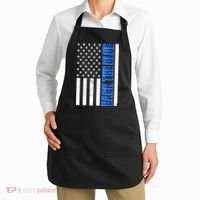 Back The Blue Thin Blue Line US Flag Apron thumb 2