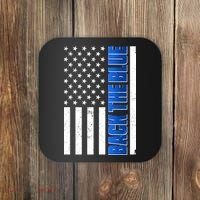 Back The Blue Thin Blue Line US Flag Coaster thumb 0