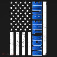 Back The Blue Thin Blue Line US Flag Pajama Set thumb 2