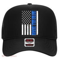 Back The Blue Thin Blue Line US Flag Hat thumb 0