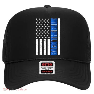 Back The Blue Thin Blue Line US Flag Hat