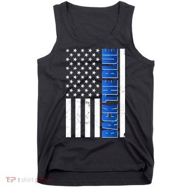 Back The Blue Thin Blue Line US Flag Tank Top