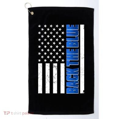 Back The Blue Thin Blue Line US Flag Golf Towel