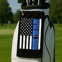 Back The Blue Thin Blue Line US Flag Golf Towel thumb 2