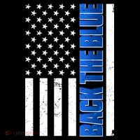 Back The Blue Thin Blue Line US Flag Kids Sweatshirt thumb 2
