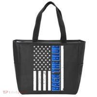 Back The Blue Thin Blue Line US Flag Tote Bag thumb 0